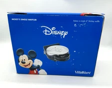 VillaWare DISNEY MICKEY'S MOUSE 6 inch Waffer Waffle Maker 5555-01 New