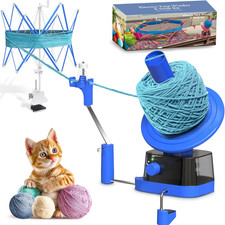 Yarn Winder and Swift, Electric Yarn Ball Winder Swift Combo for Crocheting, E