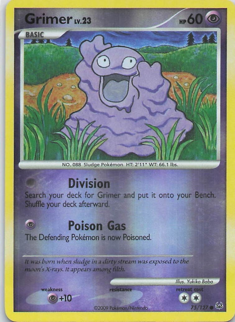 Grimer Reverse Holo Common Platinum 75/127 MP