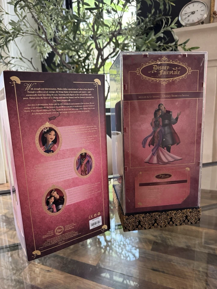 Disney Designer Fairytale Collection Mulan And Li Shang Dolls Limited Edition - Image 4 of 4