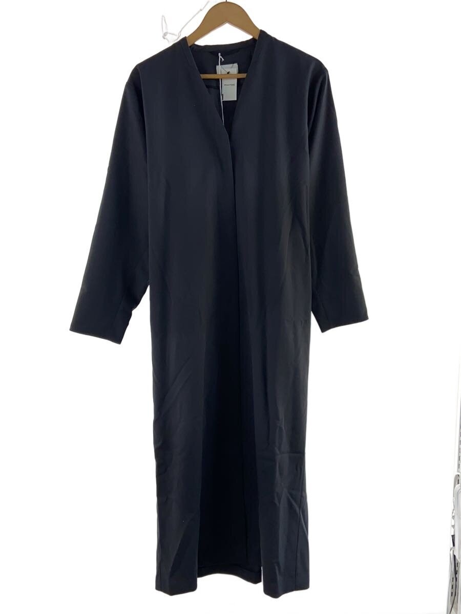 Aton 24Aw/Techno Wool Twill Dress Coat/2/Wool/Gry/Opagcw0711 3072