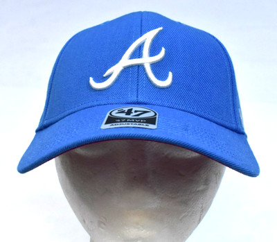 47 Atlanta Braves MVP Sure Shot 1995 WS Periwinkle Adjustable Snapback Hat Cap
