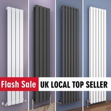Vertical Radiator 1800 1600 Designer Flat Panel Oval Column Central Heating Rads