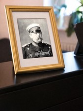 Repro-Autogramm - Otto von Bismarck in Uniform - Gerahmt - Preu&szlig;en