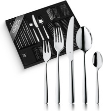 WMF Boston Besteck Set 12 Personen, Essbesteck 60 Teilig, Monobloc-Messer, Croma