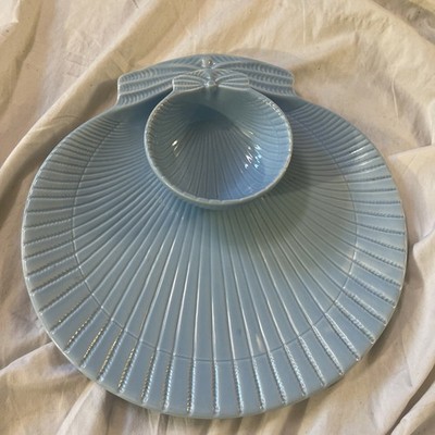 Dennis East International DEI Clam Plate Chip & Dip Serving Plate 11  Clam
