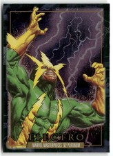 2024 SkyBox Marvel Masterpieces ’92 Platinum #23 Electro Holofoil