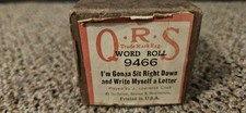QRS player piano roll 9466 Im Gonna Sit Right Down And Write Myself A Letter