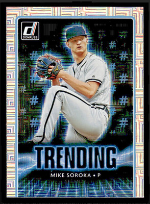 2021 Donruss Mike Soroka Trending Vector #TR2 - Atlanta Braves