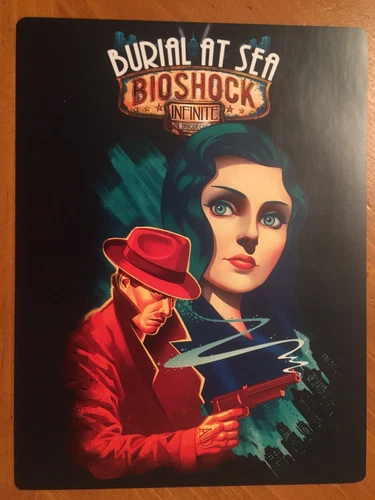 Tin Sign Vintage Metal Bioshock Infinite Burial At Sea