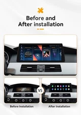 10.25"Android 13 GPS Stereo Radio CarPlay 4Core For BMW 5 Series E60 E61 E63 CCC