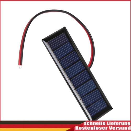 4V 0.2W 2-Wire Epoxy Solar Panel 8 Solar Cells for DIY Solar Projects (1pc) - Afbeelding 1 van 8