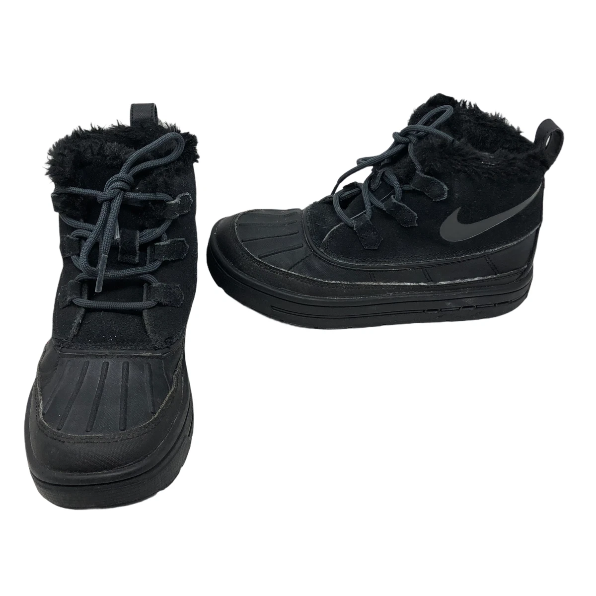 Nike Kids Woodside Chukka 2 PS Black Insulated Boots Size 2 Youth