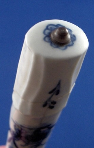 Antique 18thC Tournai Porcelain Knife Porzellan Messer Tournay Belgian Belgium - Picture 4 of 5