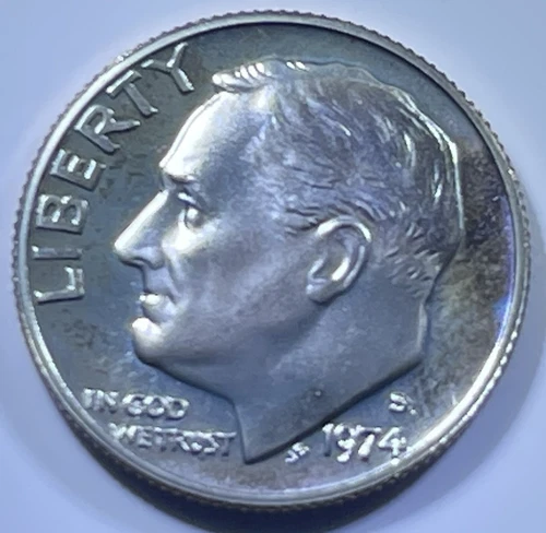 1974-S Roosevelt Dime Proof — photo from the most recent tracked eBay sale