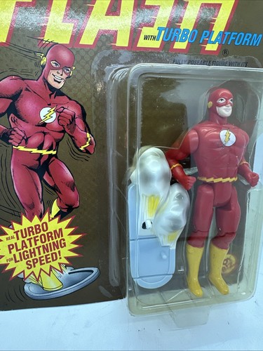 Figura de acción posable Toy Biz DC Comics Superhéroes The Flash con plataforma turbo - Imagen 6 de 14