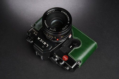Original Echtleder Halbkamera Etui Tasche Cover für Leica R7 R6.2 R5 R4 R3 - Bild 98 von 108