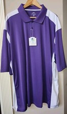 5XL Tri-Mountain Polo Men's Big And Tall NWT Performance Shirt Odor Control Golf
