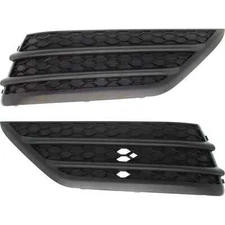 For Honda Pilot 2016-2018 Front Bumper Grille W/O Radar Hole Right & Left Pair