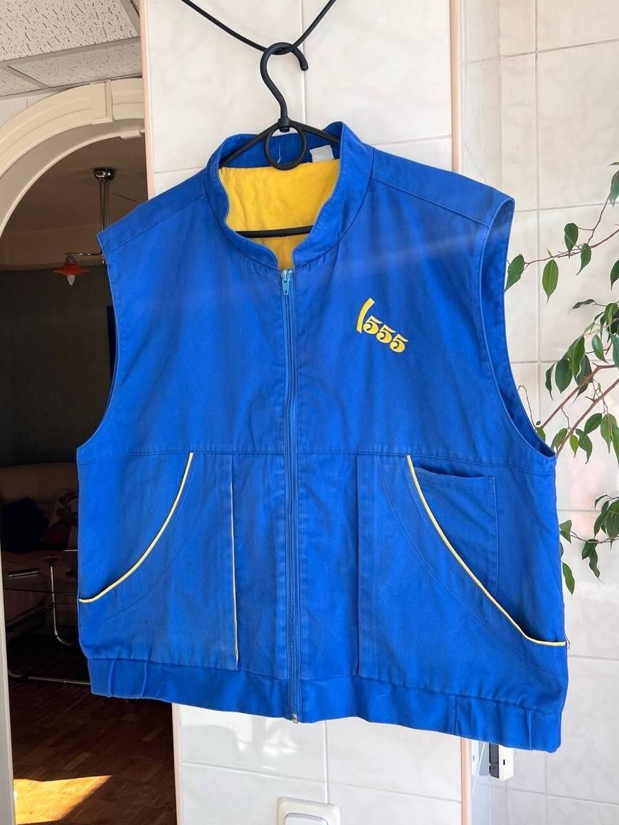 Subaru World Rally Team 555 Blue Zip Vest Racing Cars Japan Auto