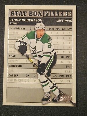 23-24 Upper Deck Jason Robertson     Stat Box Fillers