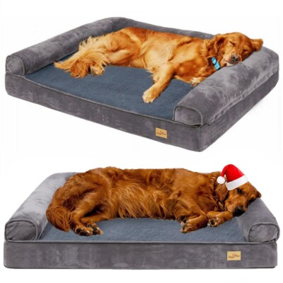 Orthopdisches Hundebett Hundesofa L-3XL Schlafplatz Tierbett fr groe  Hunde DE | eBay.de