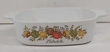 Corning Ware A-1-B L’ Echalote 1 Quart Qt Casserole Dish No Lid White USA Veggie