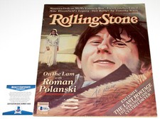 DIRECTOR ROMAN POLANSKI SIGNED AUTHENTIC ROLLING STONE MAGAZINE BECKETT COA BAS