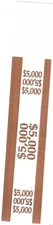 Pack of 10 Bill Wrappers Currency Band Bundles Currency Straps $ 5,000.00