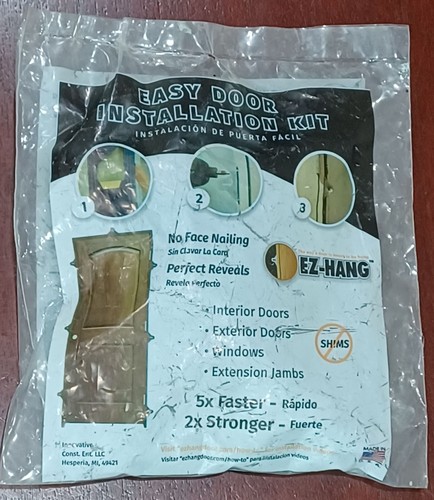 EZ-HANG Door Window Installation Kit Quick Easy Hanging Bracket System