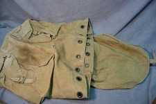 Vintage Backpack Canvas with Grommets Miltary ? Mail ? Large Pack