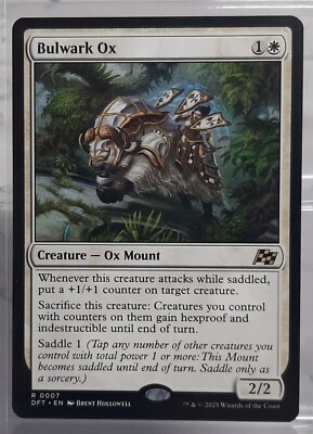 Magic - Bulwark Ox - Rare/Kreatur - Nr.0007 - Ätherdrift - EN/NM Boosterfrisch