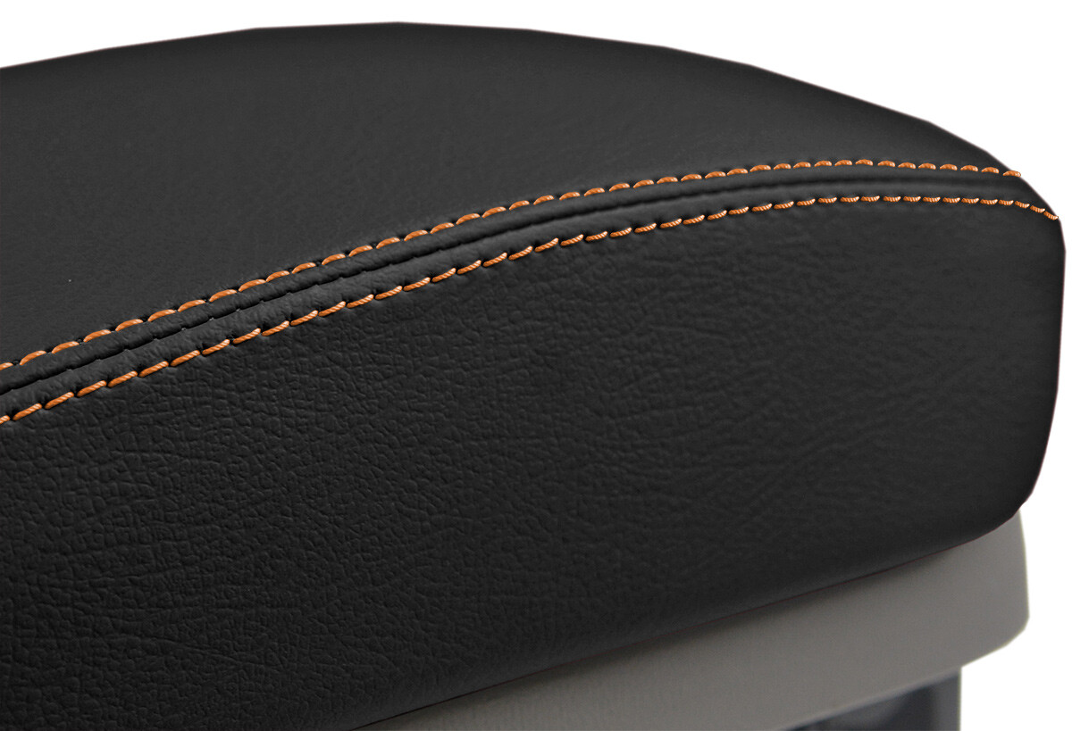 Fits 17-19 Ford Escape Vinyl Leather Console LId Armrest Cover Gray Stitch - Foto 12