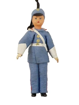 alte kleine Puppe, französischer Flic (Polizist), Zelluloid - Bild 1 von 2