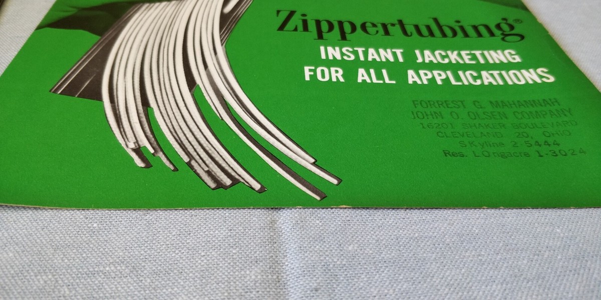 1950s Zippertubing - Mini Catalog / Advertising Brochure Booklet