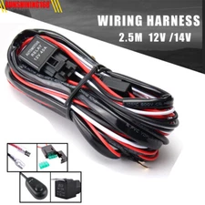 12V 40A Wiring Harness Kit Fuse ON OFF Switch Relay For LED Fog Work Light Bar