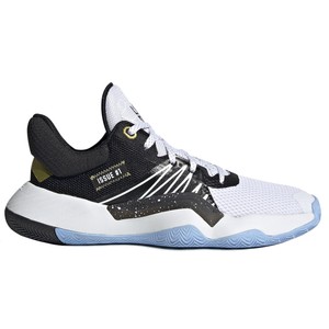 black white and gold basketball shoes