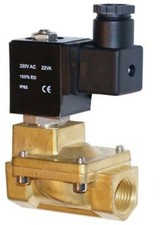 Magnetventil Messing 2/2 Wege 12V  24V  230V ...