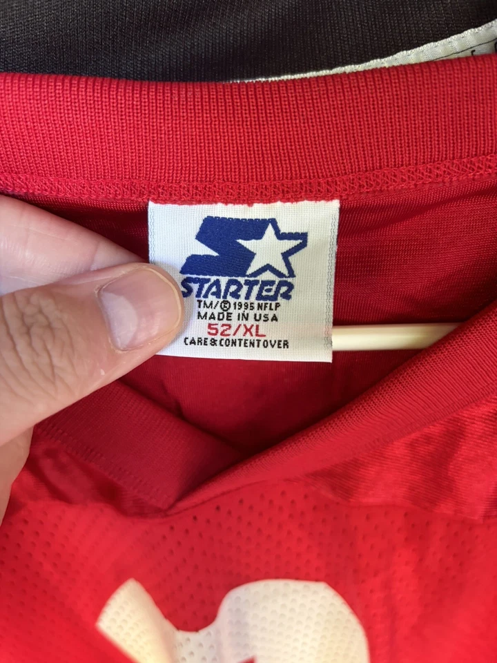 Camiseta deportiva vintage años 90 Starter Steve Young San Francisco 49ers NFL para hombre XL 52 roja Foto 4 de 4