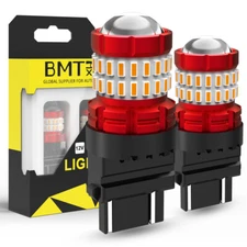 2pcs 3157 Amber LED Front Turn Signal Park Light Warn Bulb 3156 Corner canbus