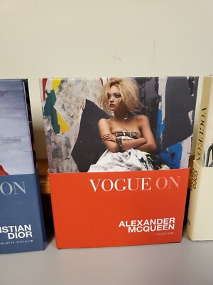 VOGUE ON RARE 4PC BOOK COLLECTION WITH SLIP COVER CANEL DIOR ELSA