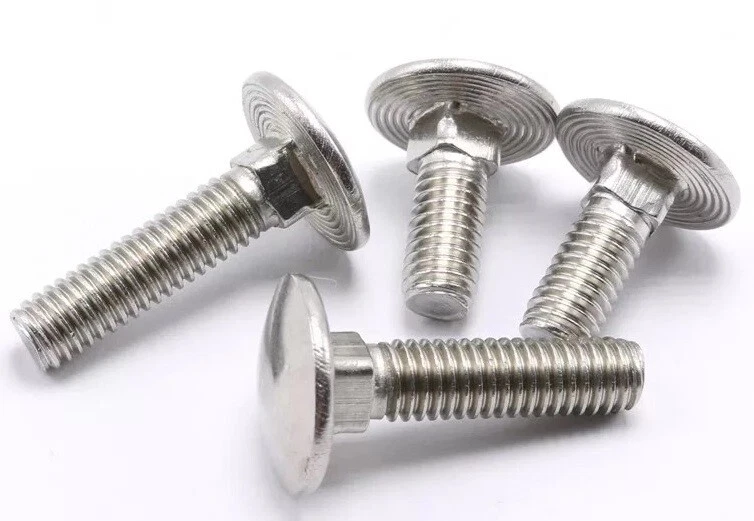 HIGHLAND FASTENERS LTD M8 8mm A4 Stainless Marine Grade Coach Bolts Cup Mushroom Square Carriage Bolts