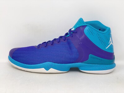 Air Jordan Super Fly Charlotte Hornets Purple Teal Sneaker
