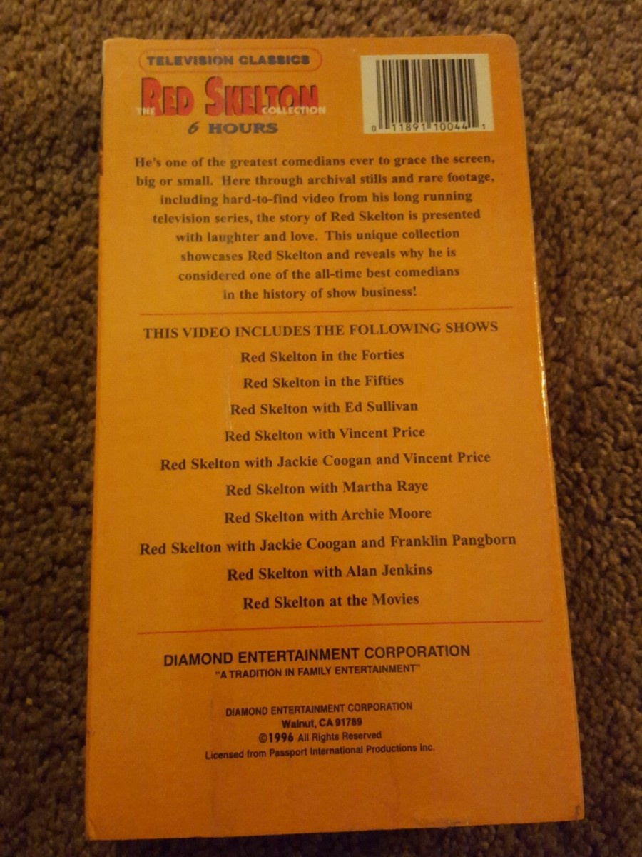 VHS: RED SKELTON COLLECTION..6 HOURS LONG BrandNew/Sealed