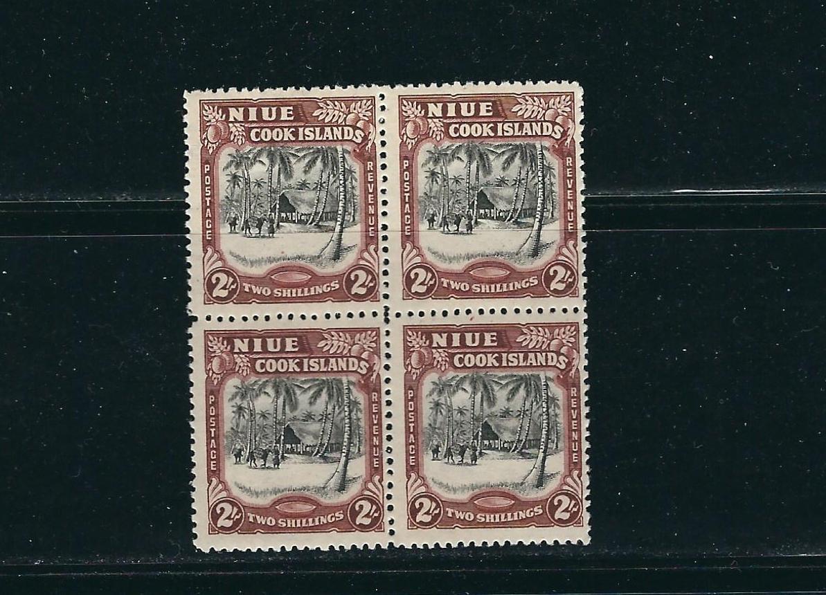 NIUE 1944-6 pictorial 2sh block/4 VF MNH read desc | eBay