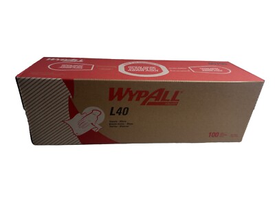 Wypall Towels Extra Absorbent Blue 9.8 x 16.4 inch L40 100-Pack 05740 Set of 9