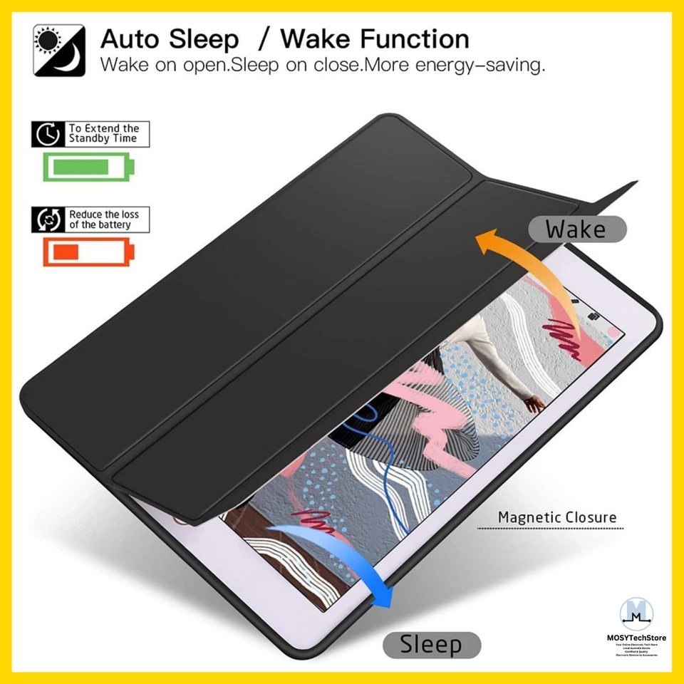 IPAD Case Soft TPU Back Shell Slim Cover Case with Auto Sleep  Wake - Image 2 of 4