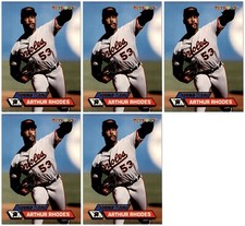 (5) 1993 Stadium Club Toys 'R' Us #28 Arthur Rhodes Orioles Card Lot