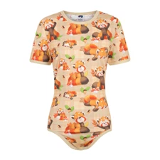 ODU Red Pandas Adult Diaper Cover / Bodysuit 