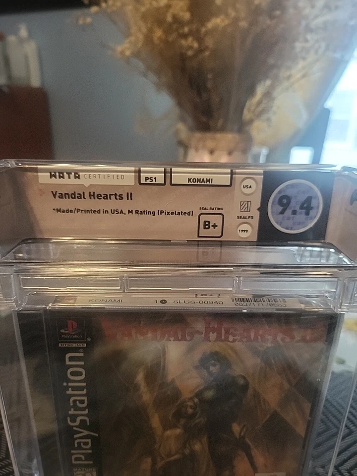 Vandal Hearts II 2 PS1 WATA 9.4 B+ Sellado Raro RPG Foto 3 de 4